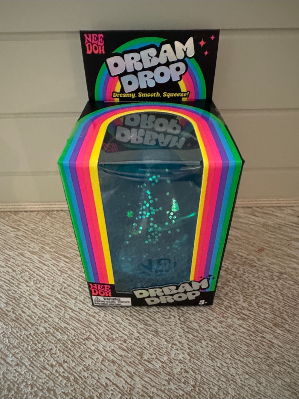 NeeDoh Dream Drop Glitter - Blue